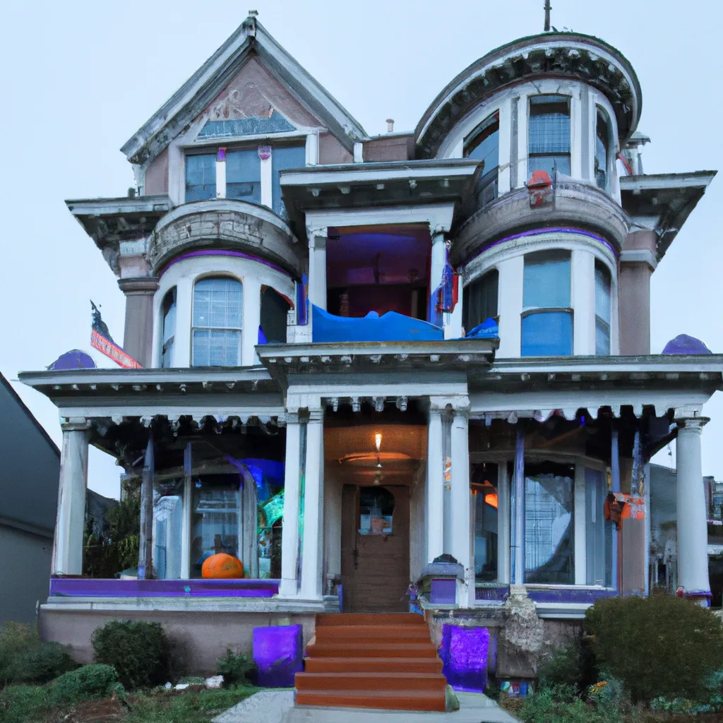 Ornate 3 story Victorian house, highly decorated for... | OpenArt