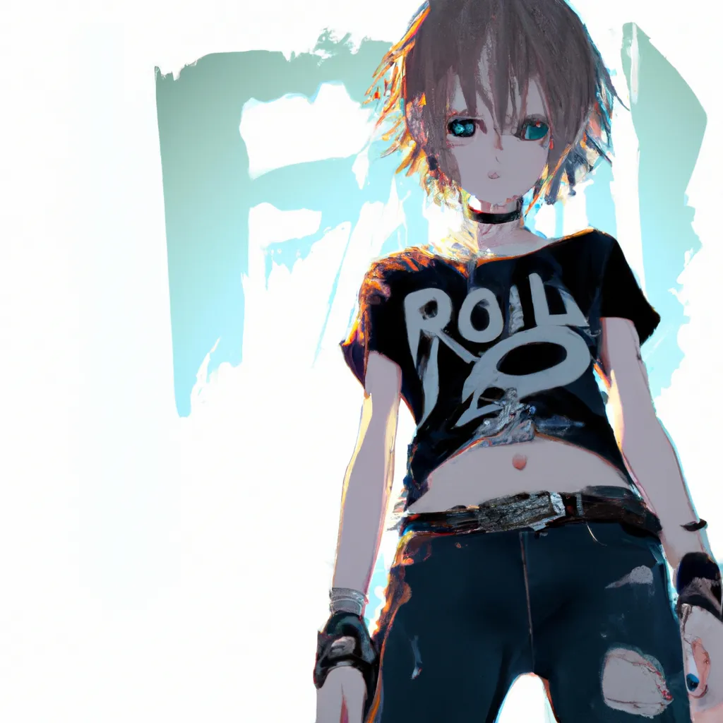 Cover art of a rock-themed anime album