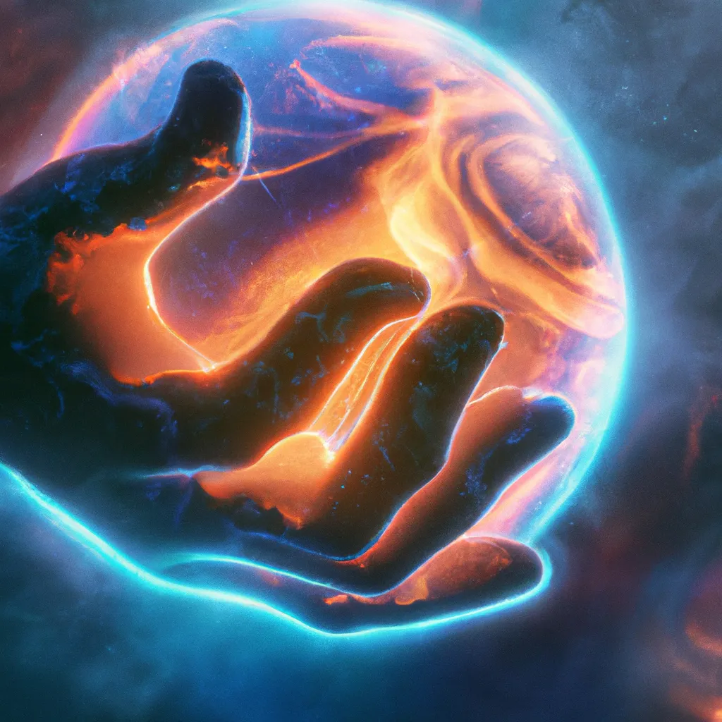 Prompt: a digital painting of the hand of god holding the planet earth from space, nebulas, gallaxies, moody lighting, 8 k resolution, octane render, trending on artstation, by h. r. giger and greg rutkowski , haze, ultra-detailed, film photography, light leaks, Larry Bud Melman, trending on artstation, sharp focus, studio photo, intricate details, highly detailed, by greg rutkowski