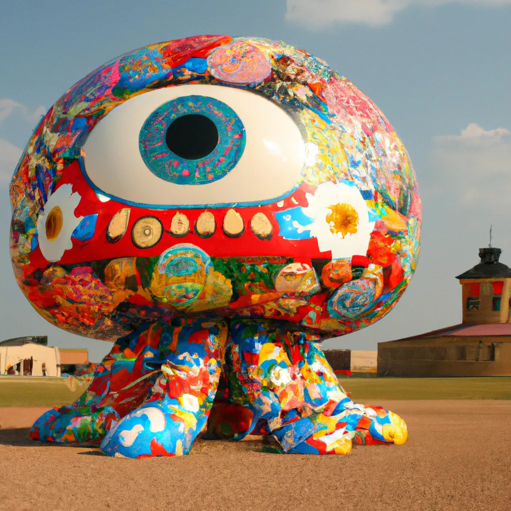 Prompt: Saloon Brawl, Lubbock, by Takashi Murakami 