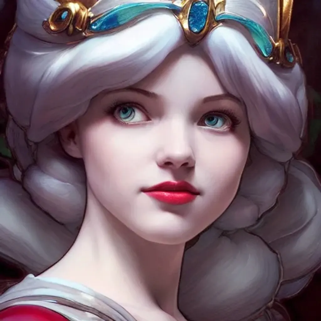 Prompt: Snow White princess head and shoulders portrait, 8k concept art portrait by Greg Rutkowski, Artgerm, WLOP, Alphonse Mucha dynamic lighting hyperdetailed intricately detailed outfit Splash art triadic colors Unreal Engine 5 volumetric lighting Epic cinematic brilliant stunning intricate meticulously detailed dramatic atmospheric maximalist digital matte painting trending on Artstation Unreal Engine 3D shading shadow depth fairycore, French Fuchsia color