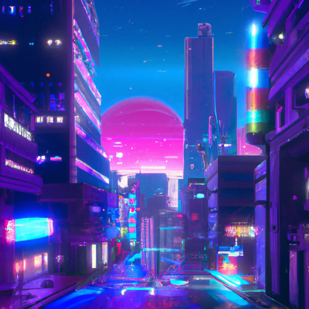 Japanese futuristic city, outrun, retrowave, synthwa... | OpenArt