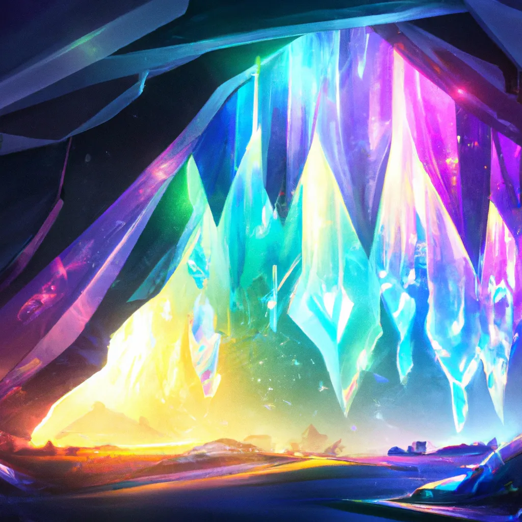 crystal cave, big crystal light, rainbow magic, digi...