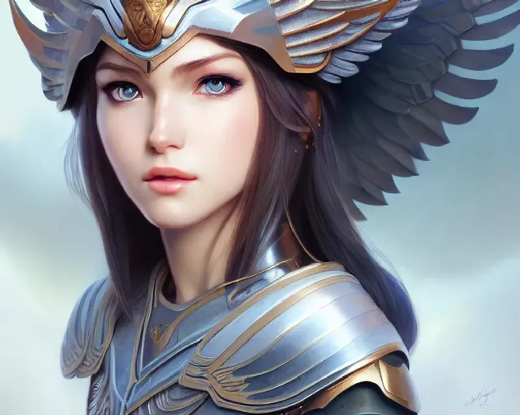 gorgeous Valkyrie, Norse Mythology, cinematic light