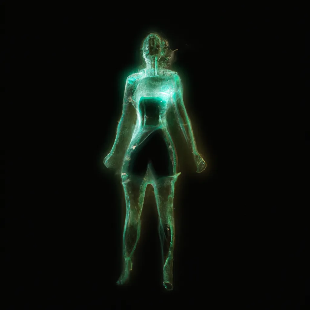 Prompt: hologram woman creative by tony stark