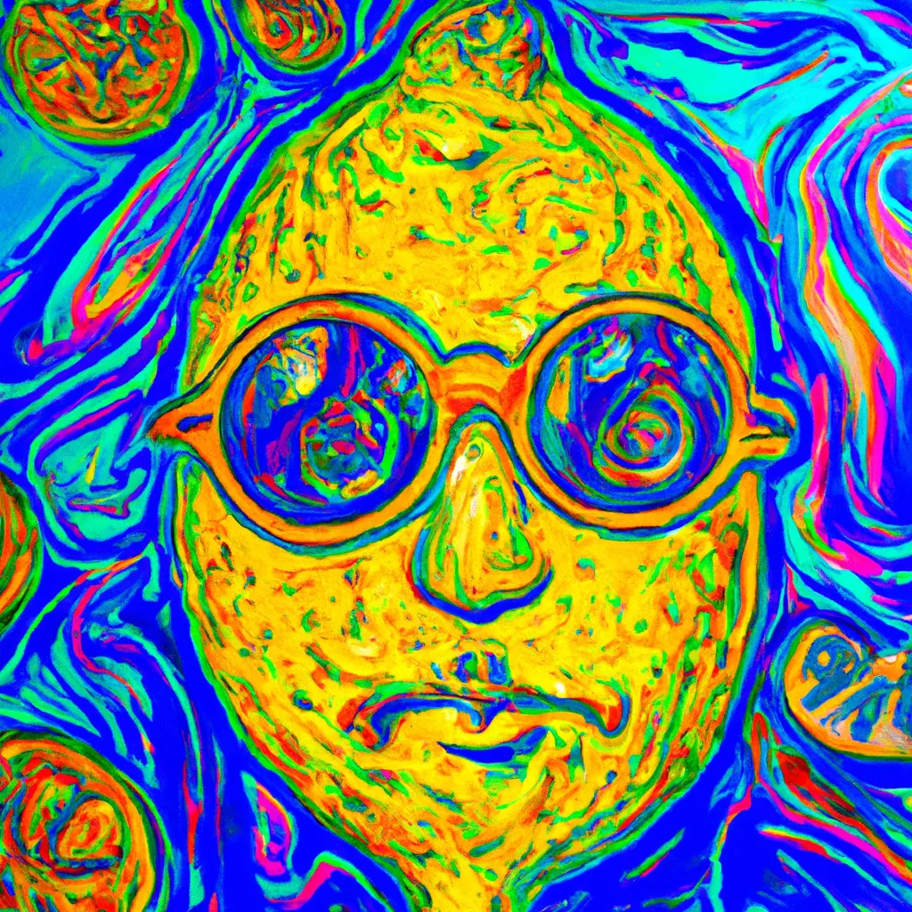 a high quality, detailed psychedelic portait of a le... | OpenArt