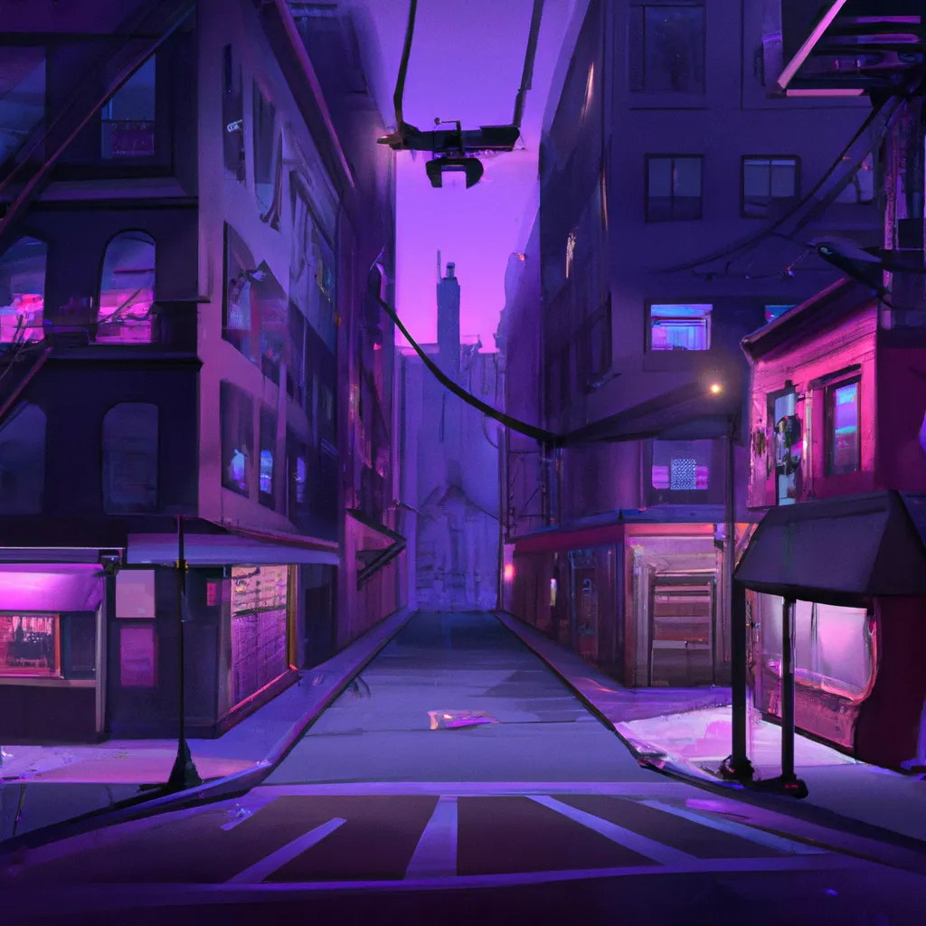 Prompt: beautiful street in a beautiful new York city, at night, street lights, anime style, in the style of ForD Nguyen on ArtStation and Zenifune on ArtStation, 4k,