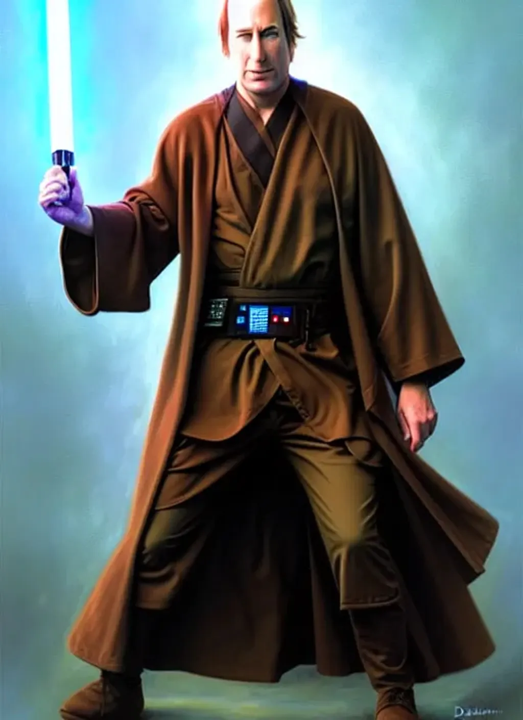 Bob Odenkirk as a Jedi by Dave Dorman | OpenArt