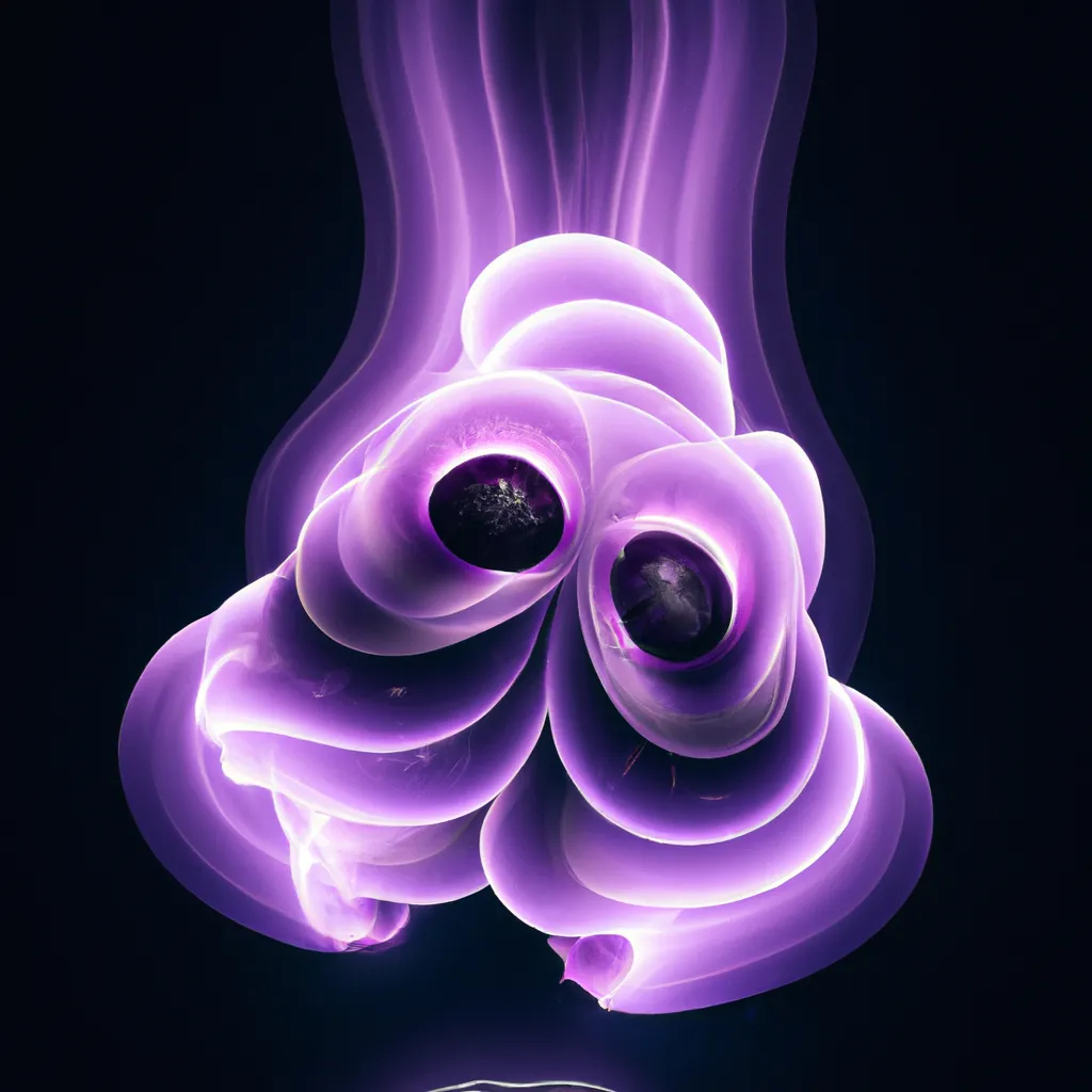 Prompt: Curvaceous Light beings | mystical dancing purple anemone as a light bending cute angel covered in streaks of halogen light in the style of Hieronymous Bosch, Bruce Pennington, Dali, Munch, Escher, Klarwein, Yamamoto, Hattori, Leyendecker, Mullins, Magritte, Giger | muted soft tones | dark background | ultra sharp focus | 3d octane render artstation trending 8k unreal engine | centered | Disney Pixar Dreamworks 