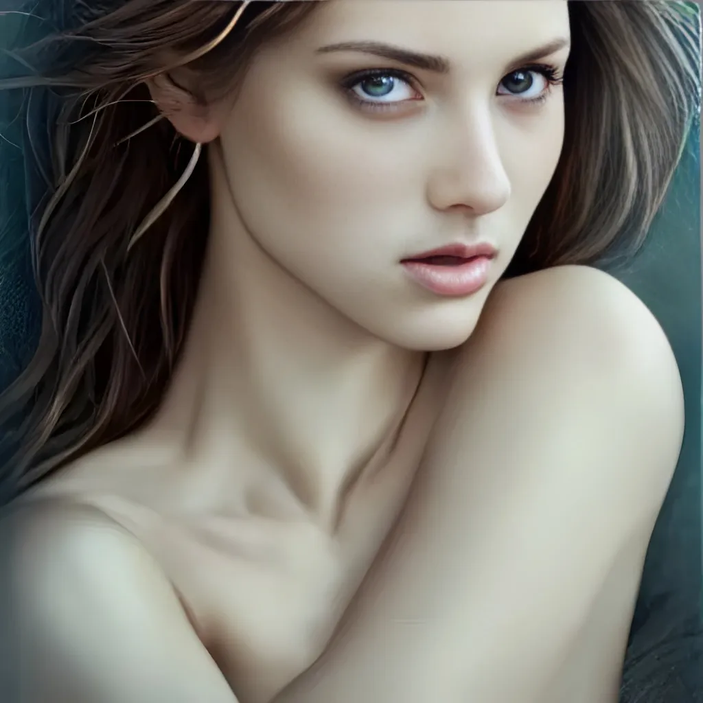 a gorgeous female photo, professionally retouched, s...