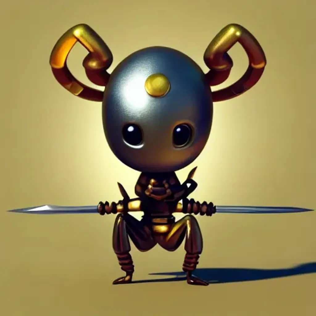 Prompt: Tiny
Ant warrior wielding a
Golden sword,
standing character,
soft smooth lighting,
soft pastel colors,
skottie young, 3d
blender render,
polycount, modular
constructivism, physically
based rendering,
square image