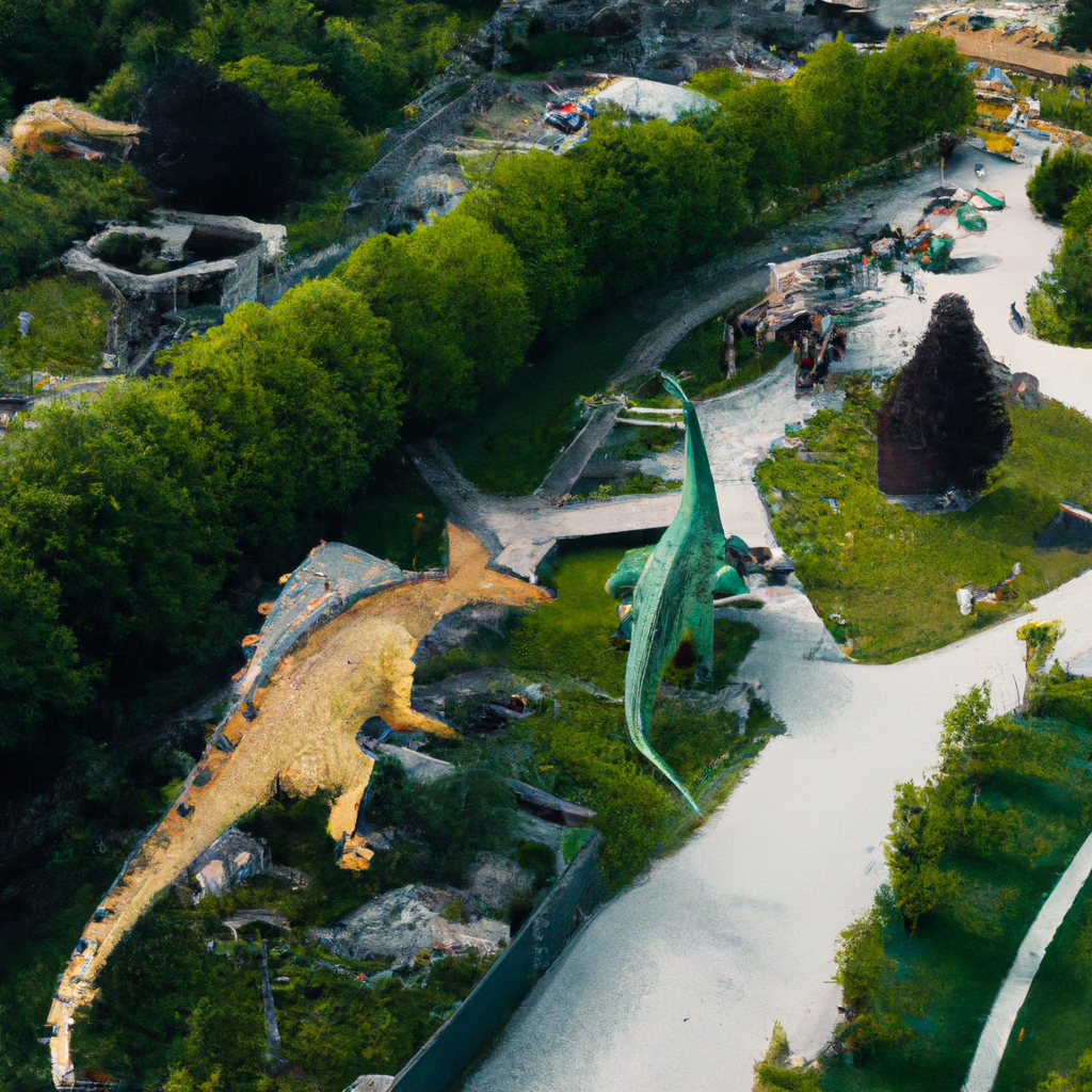 aerial-photo-of-a-dinosaur-theme-park-with-many-real-openart