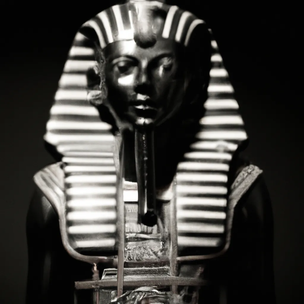 Prompt: Ancient Egypt statue of Darth Vader