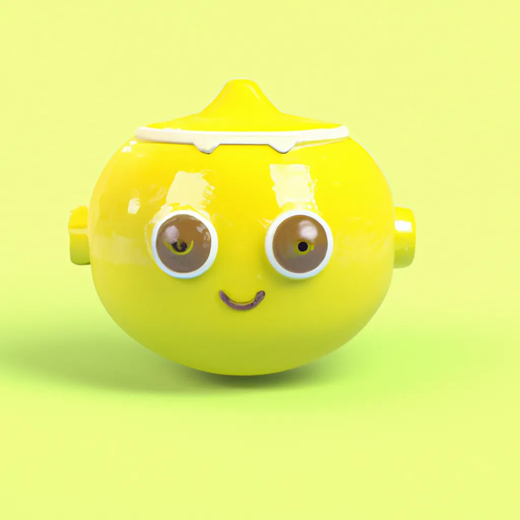 Prompt: 3D Render of Lemon by sanrio