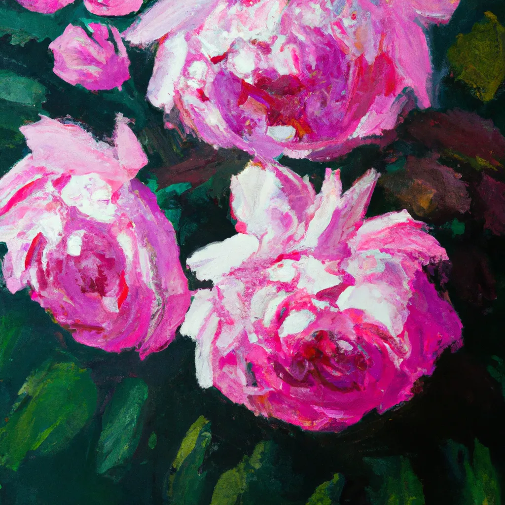 Prompt: Oil painting roses in the style of John Singer Sargent 