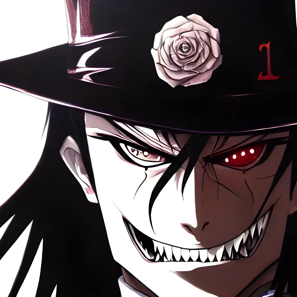 Alucard Hellsing Art Anime, Anime Paintings Hellsing