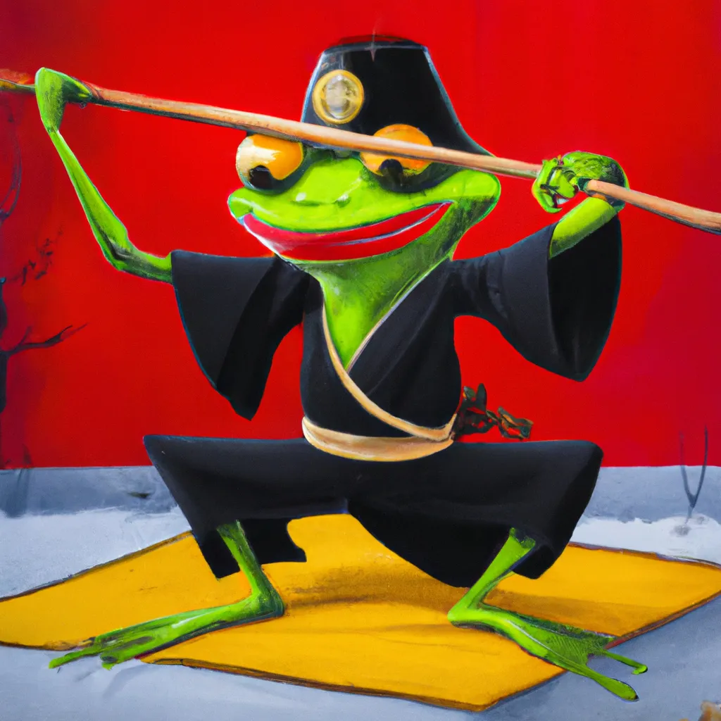 Kermit The Frog As A Samurai, Painting By Greg Rutko... | OpenArt