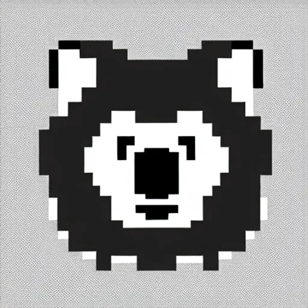 Prompt: pixel art, white background. bear, centered, smooth, vector illustration, hyperrealistic