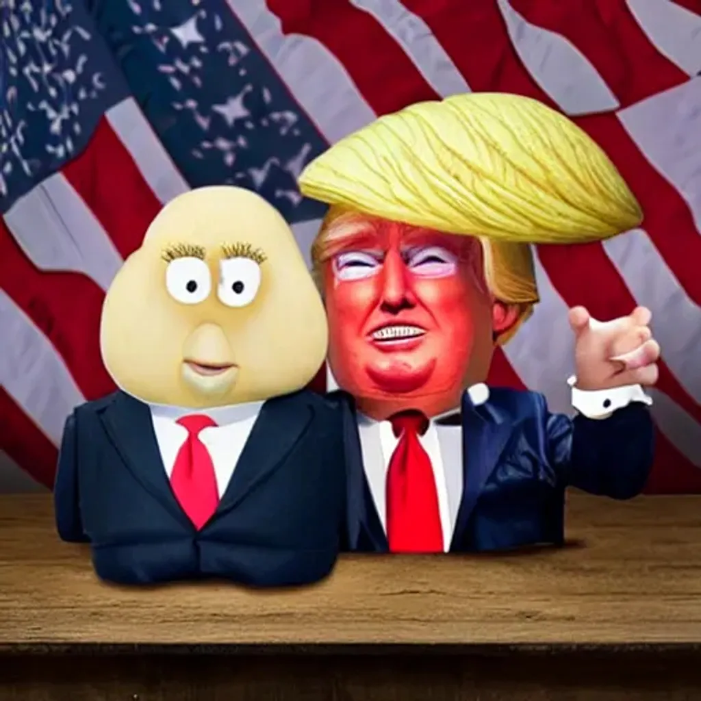 Prompt: trump mr. potato head