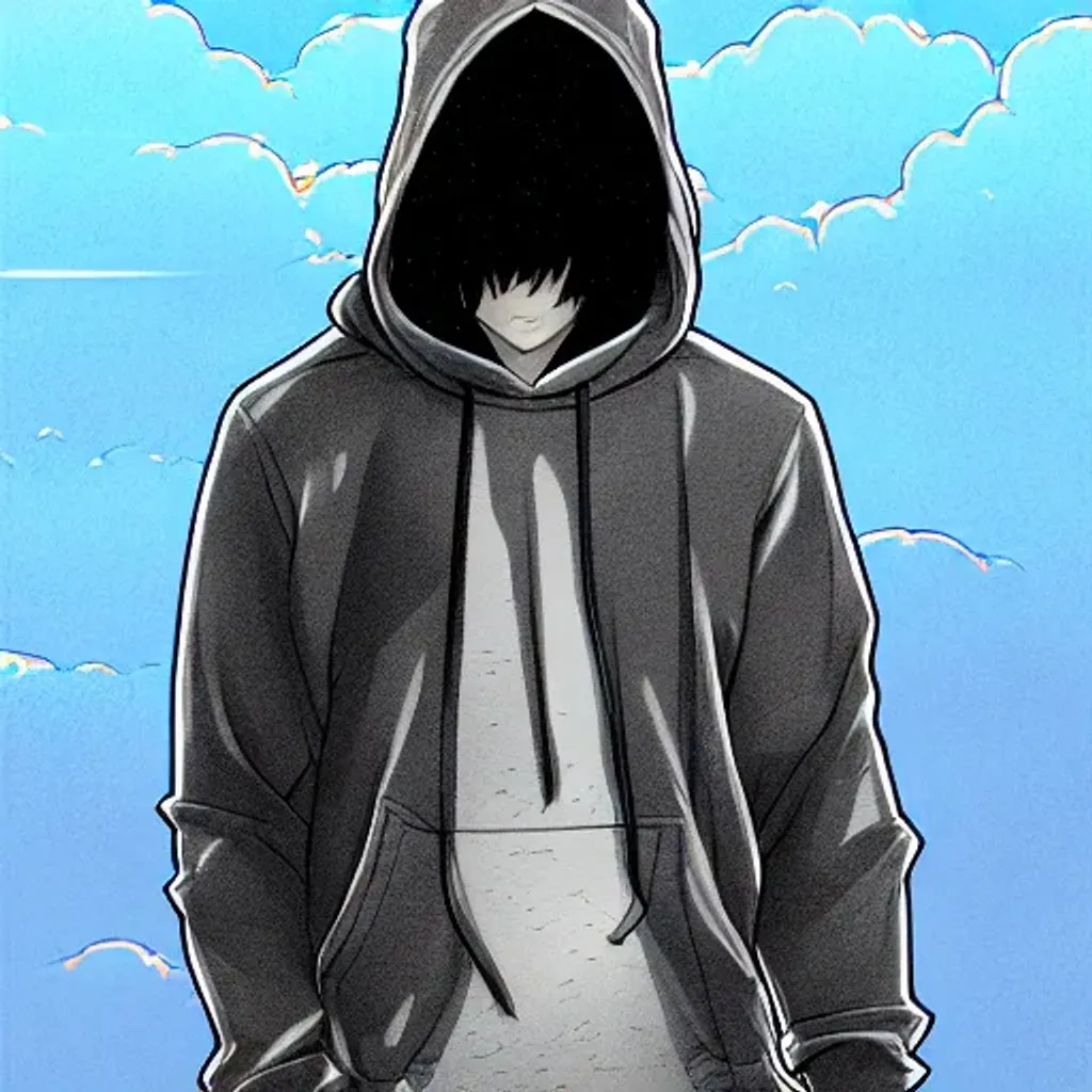 Anime on sale hoodie art