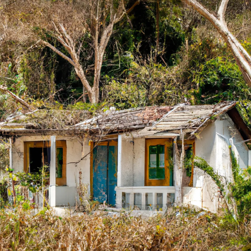 Prompt: hdr, jungle house, sunny day, realistic 