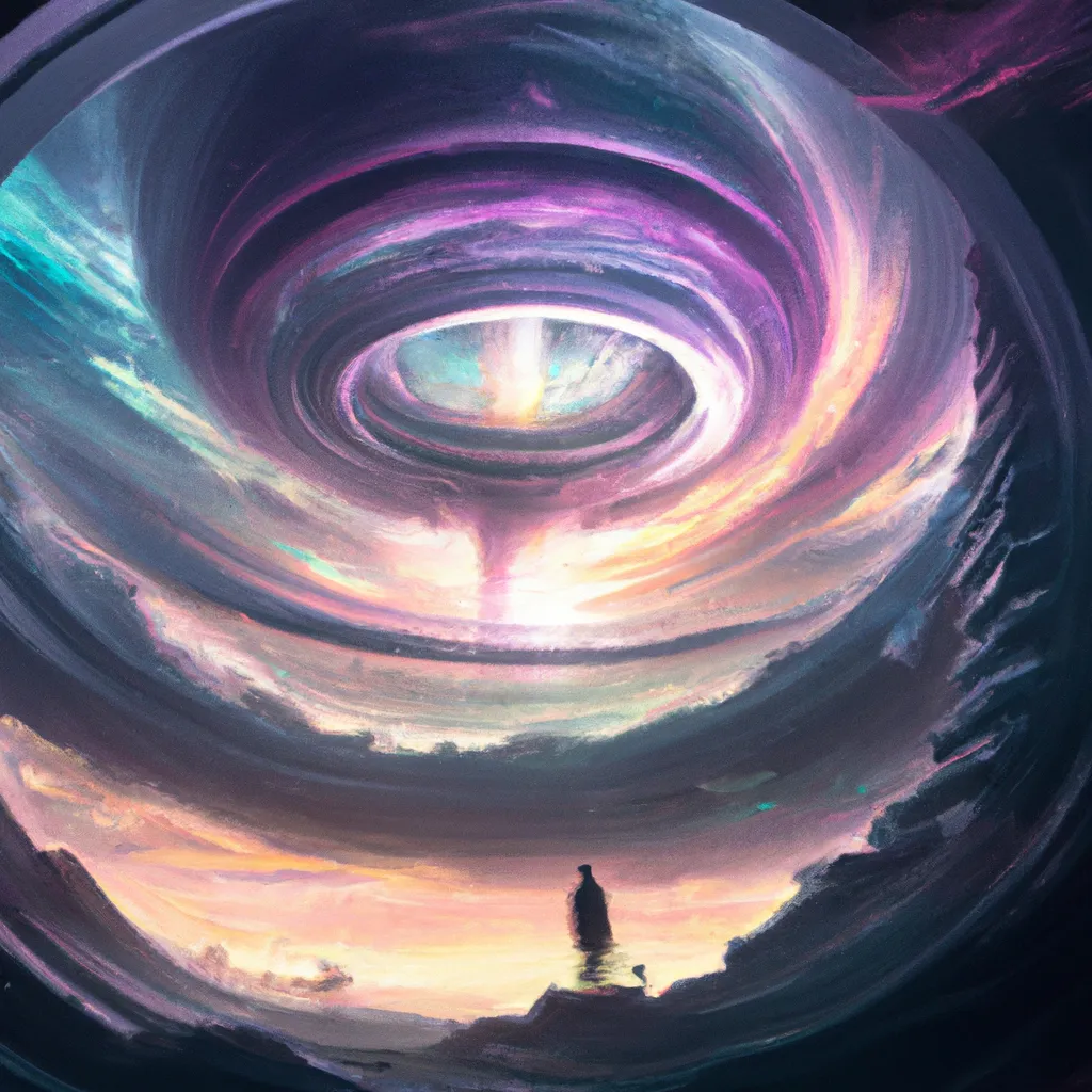 Prompt: the beautiful time vortex, digital art