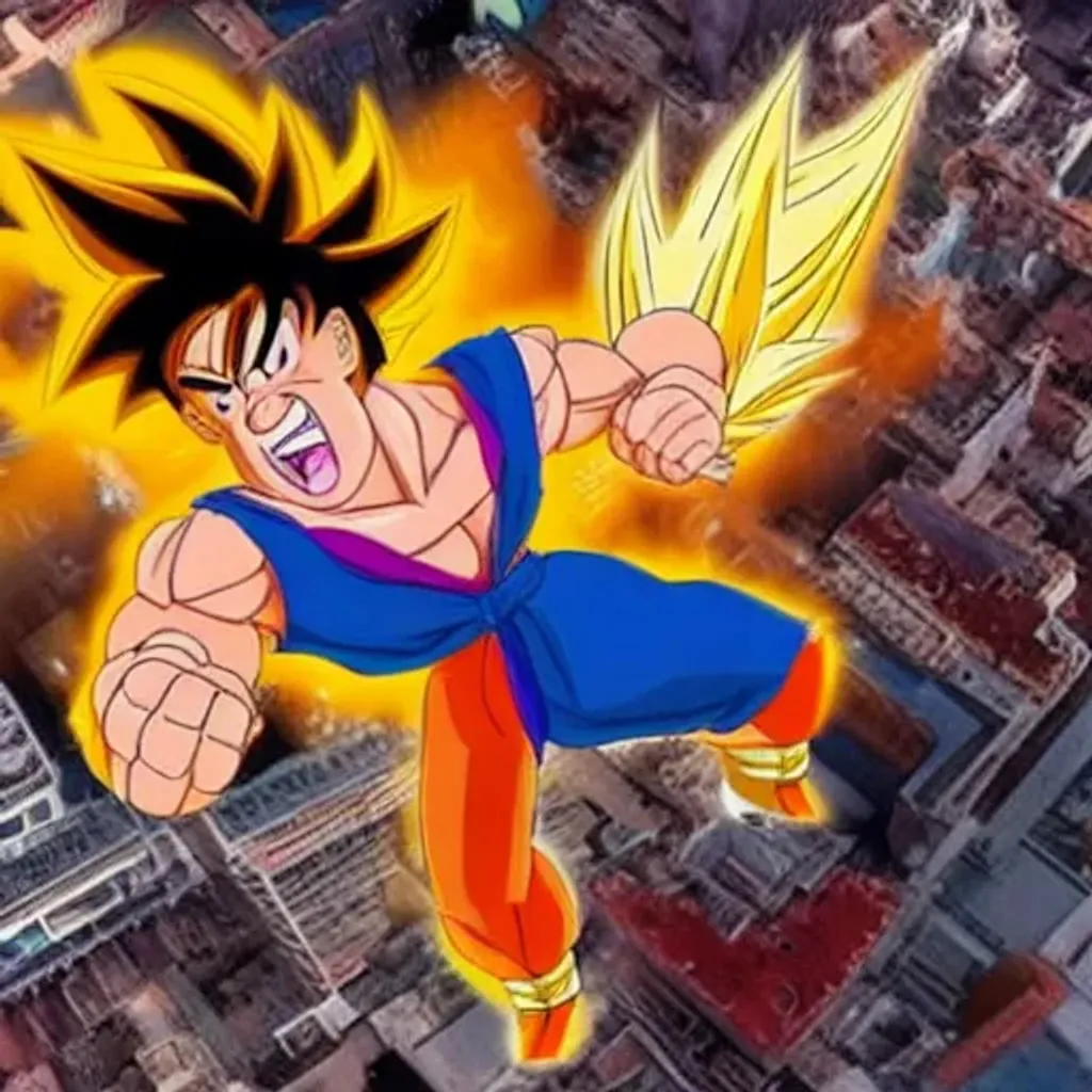 Prompt: Jackie Chan as Hercules going super saiyan, 4k, by Pixar and Akira toriyama