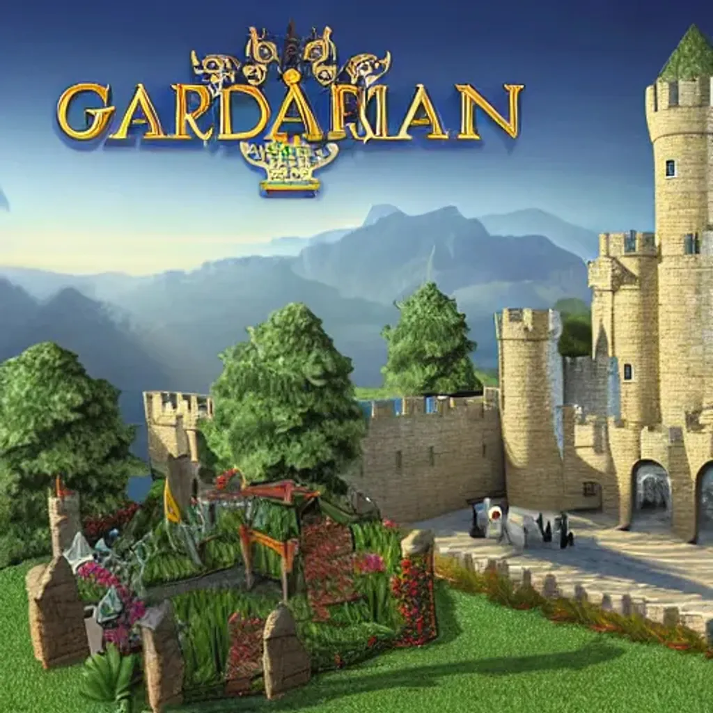 Prompt: Gardenian castle epic
