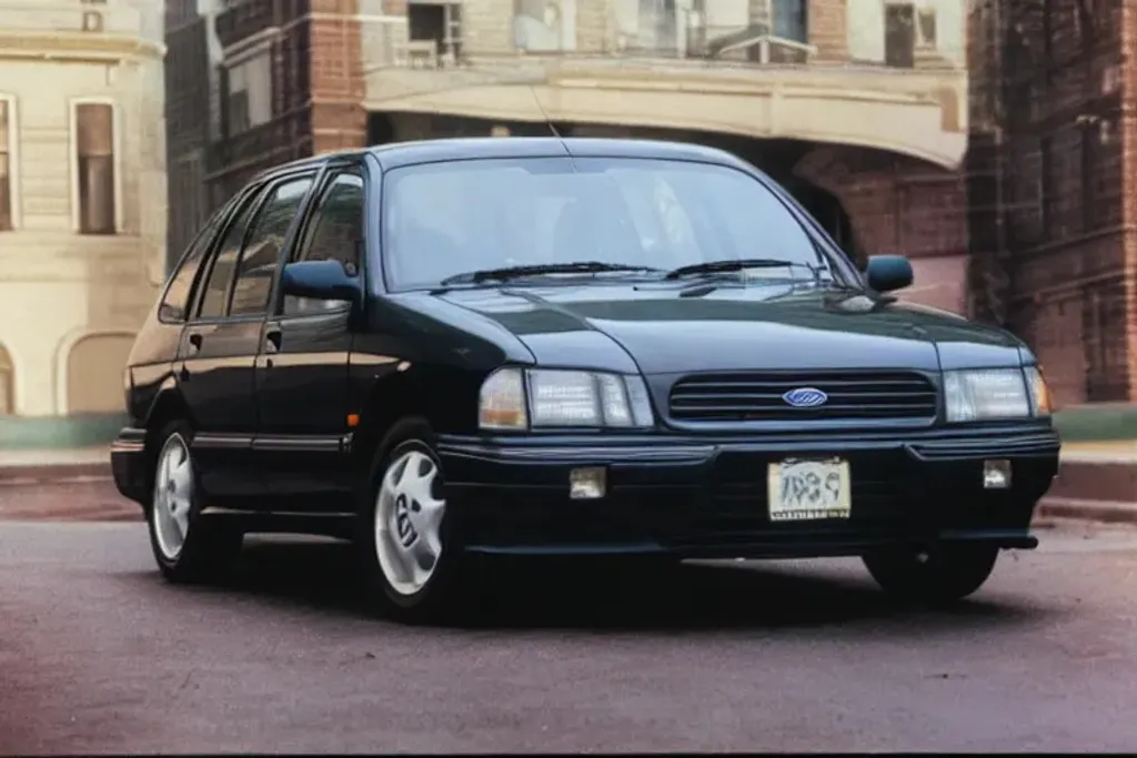 Prompt: An photograph of an 1994 Ford Scorpio sedan