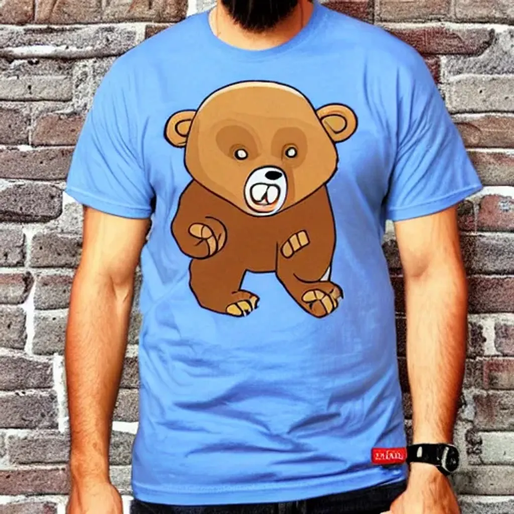 Prompt: bear market tshirt design
