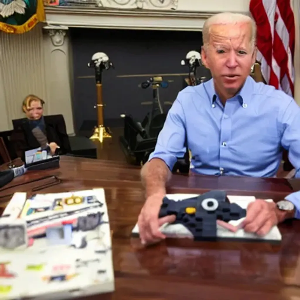 Prompt: Joe Biden playing roblox