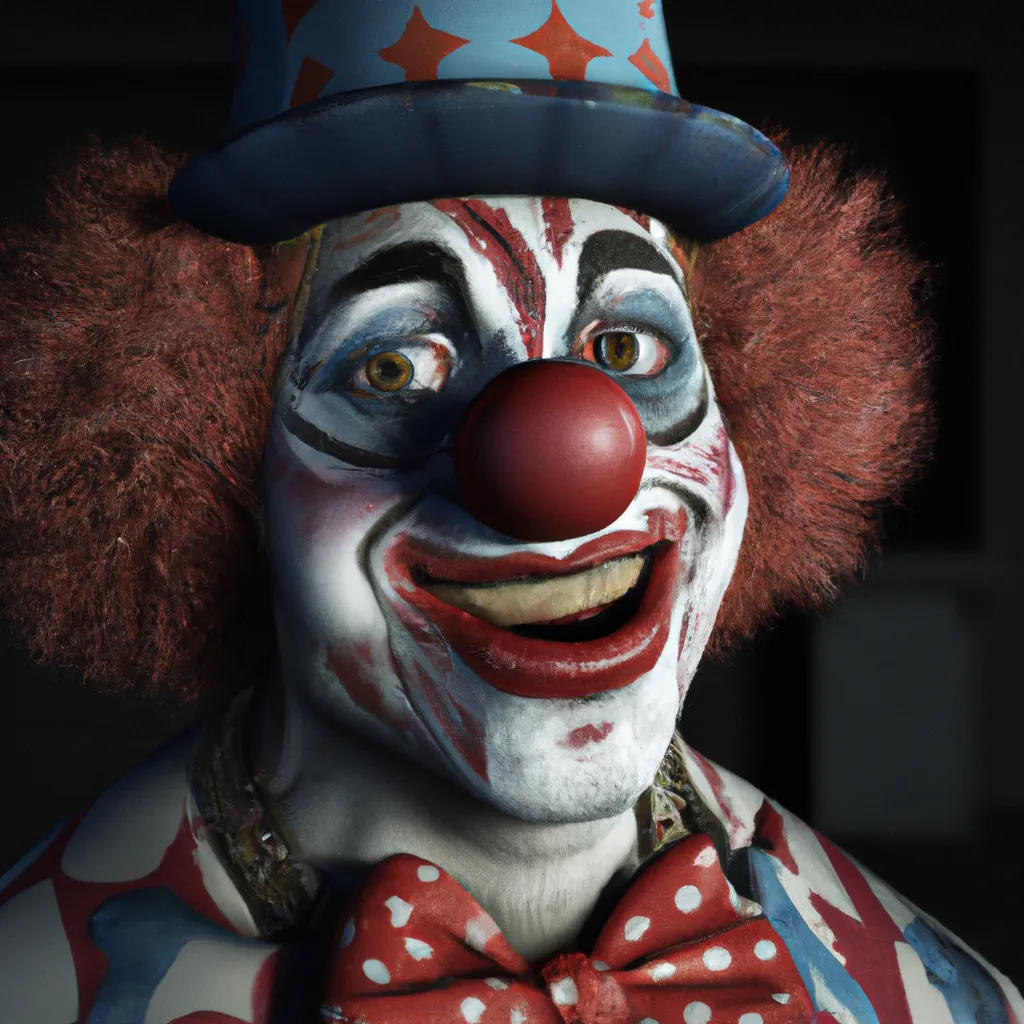 HyperRealistic Really Scary clown , light in Octane... | OpenArt