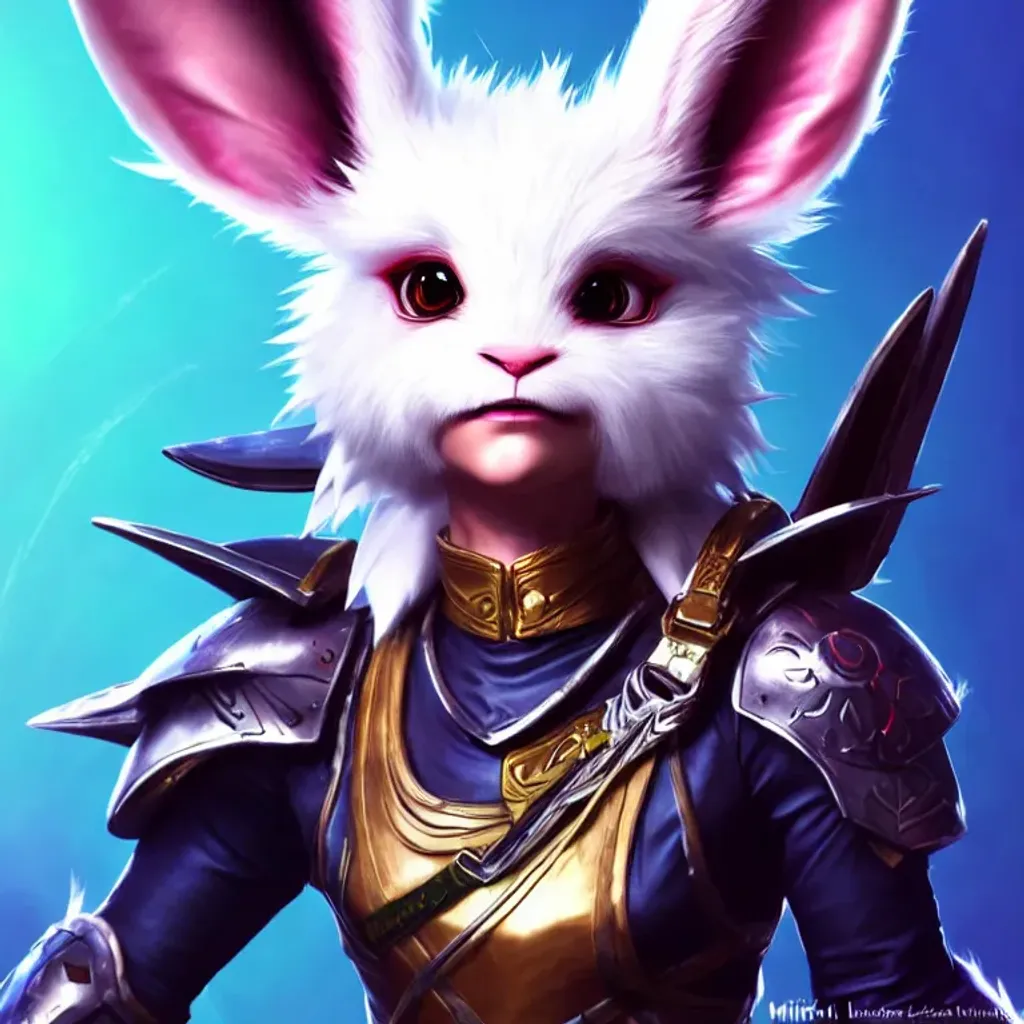 Prompt: final fantasy Viera concept art by michael kutsche, white furry skin, Kristen Bell, beautiful, mohawk, rabbit ears,punk, anime, hyper realistic, maximalist, latex