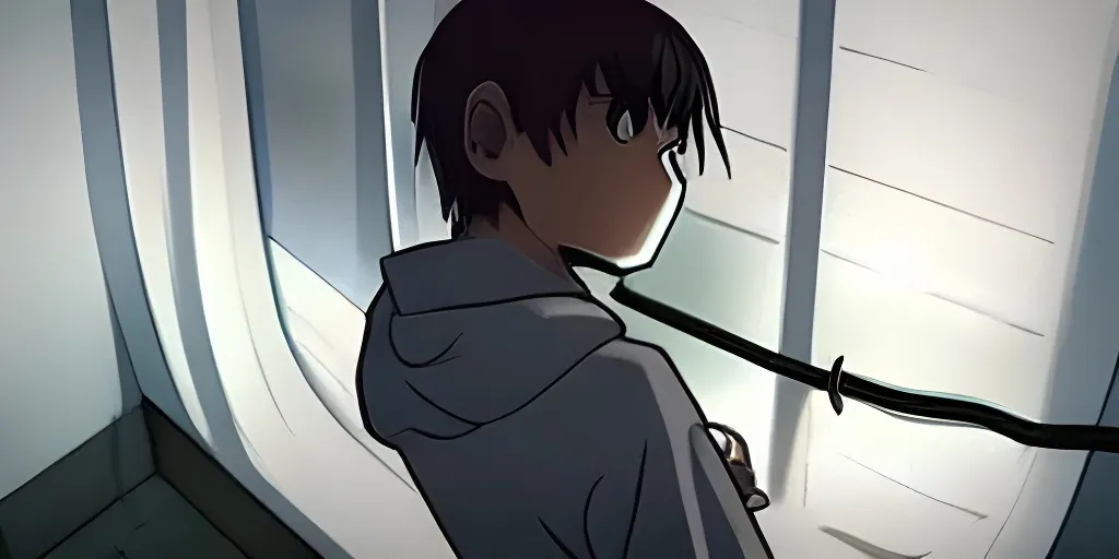 Download Depressed Anime Boy In Hoodie Wallpaper | Wallpapers.com