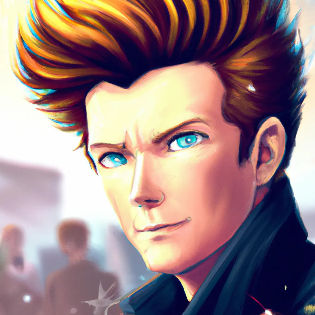 Prompt: portrait of Rick Astley, anime fantasy, illustration by tomoyuki yamasaki, kyoto studio, madhouse, ufotable, trending on artstation