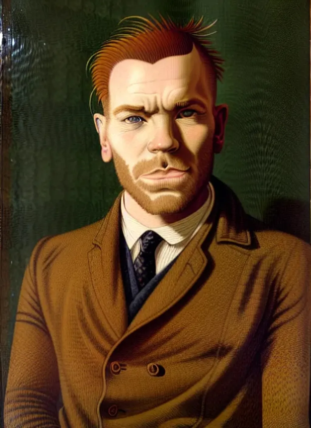 Prompt: Portrait of Ewan McGregor by Adolf Hirémy-Hirschl