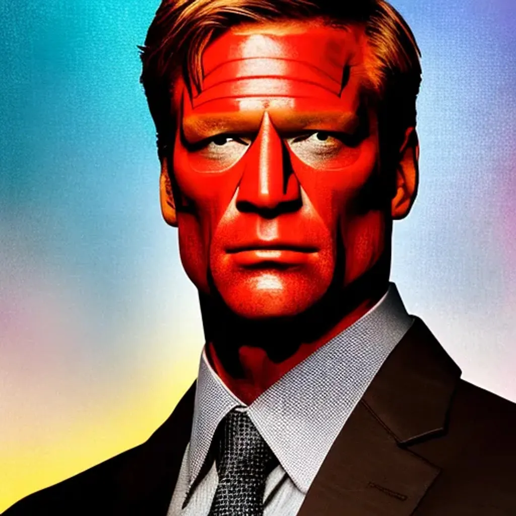 Prompt: Portrait of Aaron Eckhart as Harvey Dent as Two-Face, DC Comics, highly detailed facial features, gore, horror, cinematic, intricate, menacing, vivid color, professional, centered, https://cdn.openart.ai/uploads/upscaled/psychedelic-art-style-vivid-color-8k-professional_NWam-5zD_upscaled.jpg, 