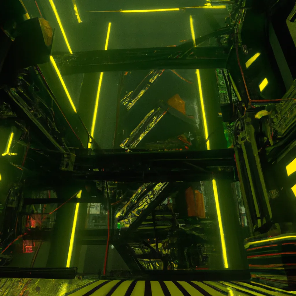 Prompt: Sci-fi cyberpunk environment rendered with rtx 3090 in unreal engine