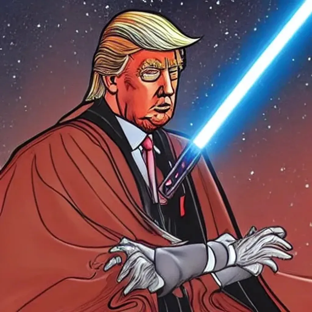 Prompt: Donald trump sith