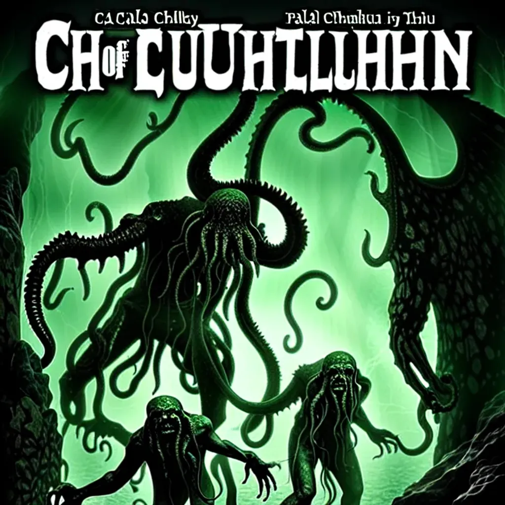 Prompt: call of cthulhu book cover