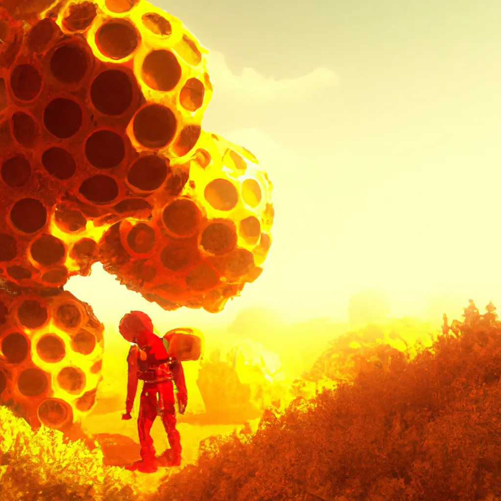 Prompt: stranded astronauts exploring vast yellow cyberspace dimension, tron, half-life 2, first-person shooter, made from yellow dodecahedrons, art by yuumei, beautiful science fantasy landscape, cybernetic, surreal, artstation, highly detailed, concept art, vast, operatic, red dark digital monsters,