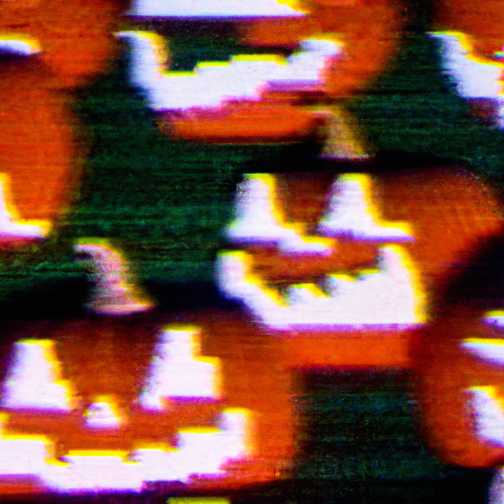 A Heavily Distorted 1993 Vhs Footage Of A Thousands 