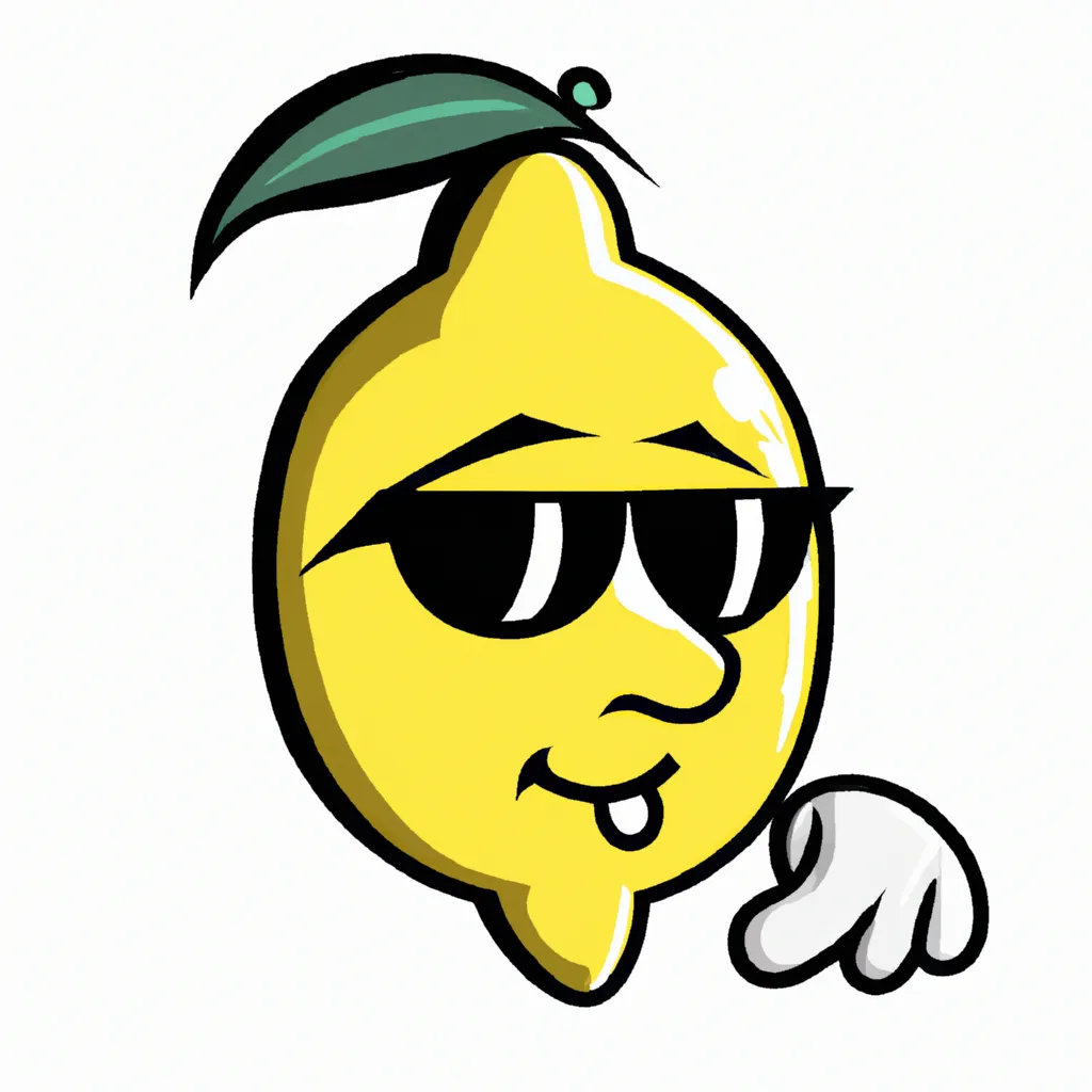 a whole lemon as a cool character | OpenArt