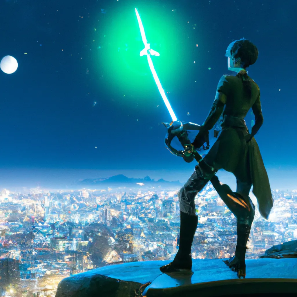 Prompt: Destiny 2 Female Hunter holding arc staff, unreal engine, high quality, in moon light on a cliff with the view over a cyberpunk city
























