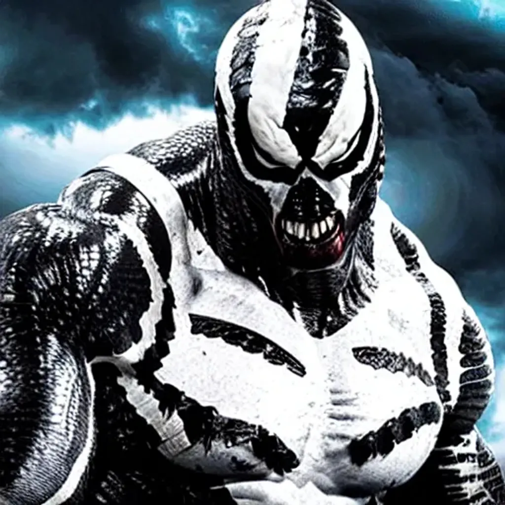 Prompt: Dwayne the rock johnson as Venom