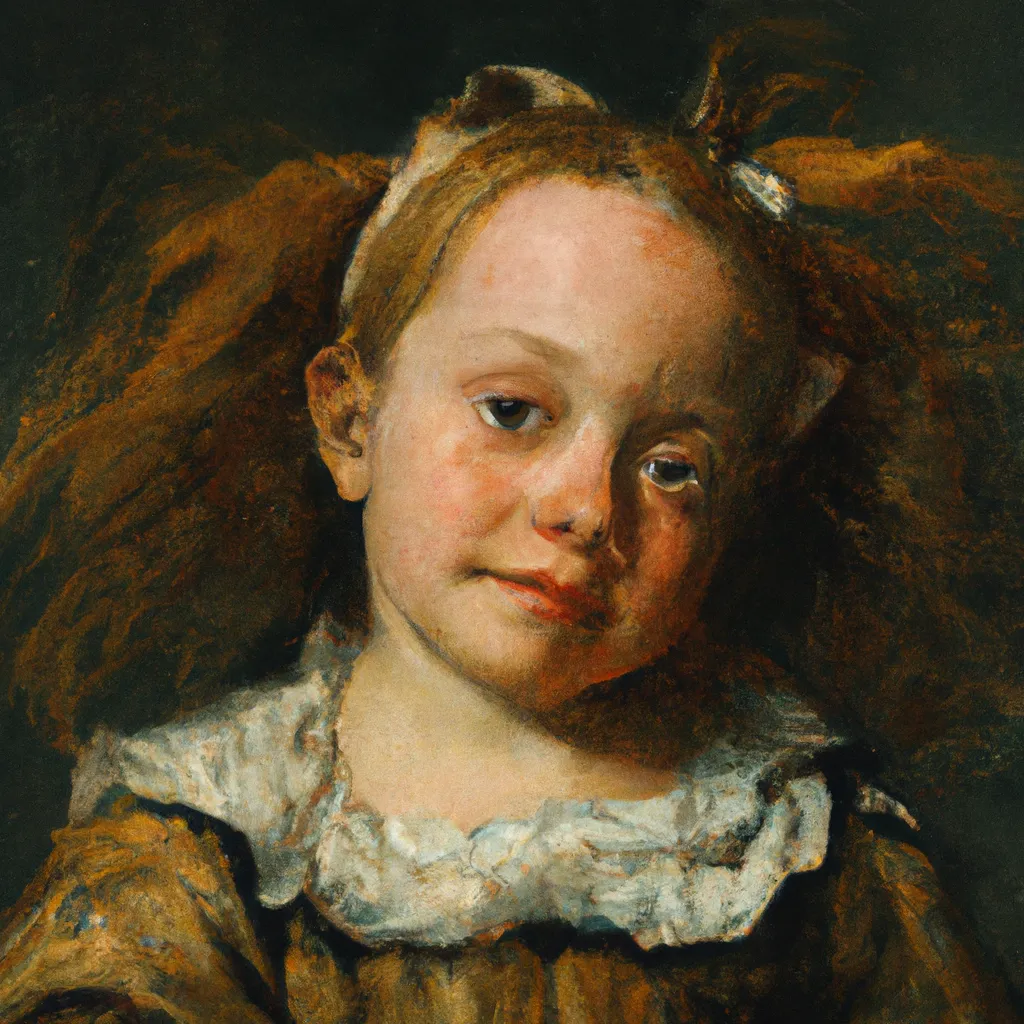 Prompt: Girl With Messy Hair,1625, by Jan Brueghel the Elder