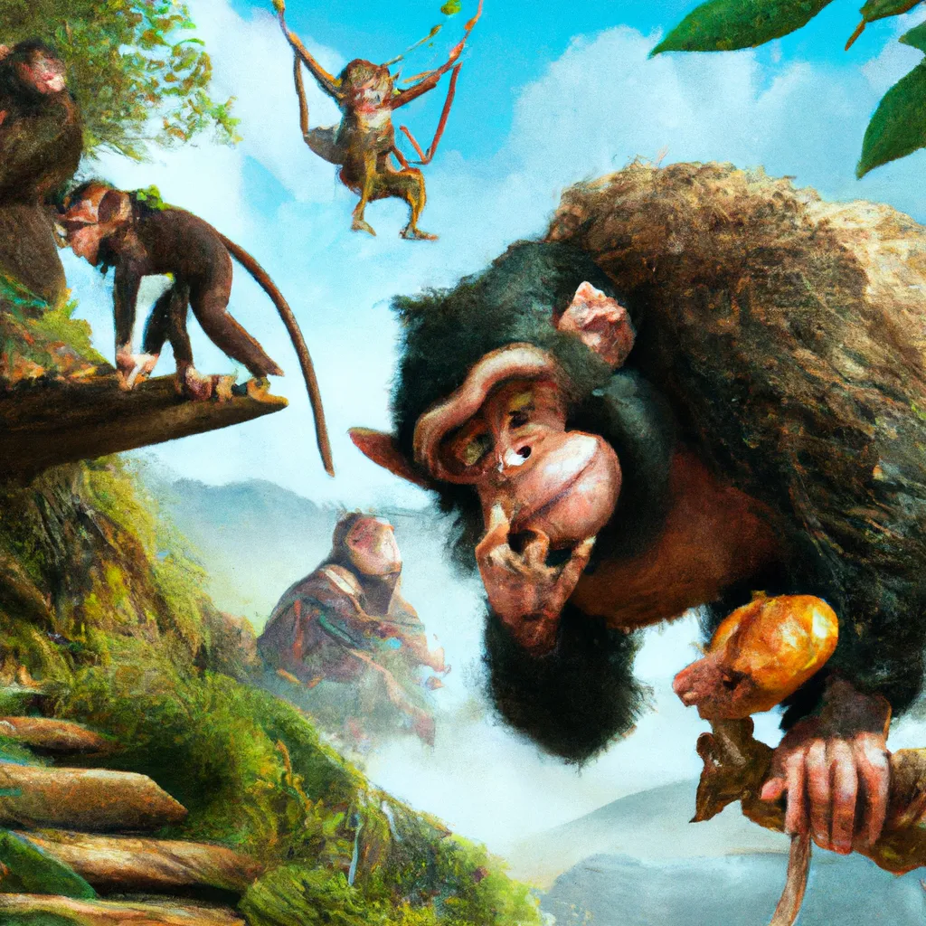 Prompt: Ultra high Quality photo |A monster furry monkey  is serving Dali and Escher and Klarwein posing as cute furry little Cinderella | ghost ship at sunset | concept art | video game  character | saxophone  | flora fauna theme | fine details and expressions | George of the jungle  movie | ultra high resolution octane  | midjourney  | subject centered | photo realistic | adjusted aspect ratio | upscale | by Artgerm Artstation Pixar Disney Hanako Yamamoto
