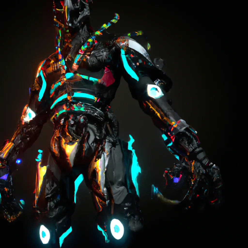 3d render of a suit of cybertronic humanioid, extrem... | OpenArt