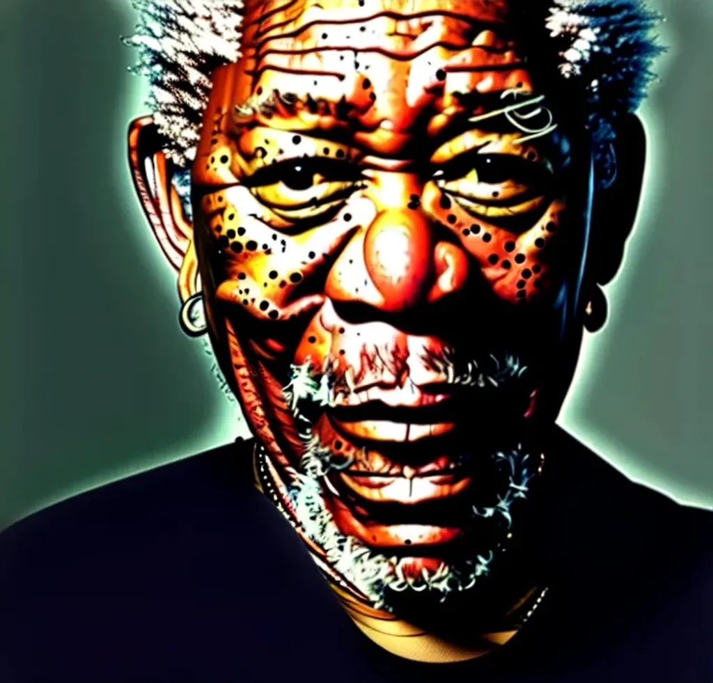 Prompt: Morgan Freeman, 4K, 8K, High Resolution