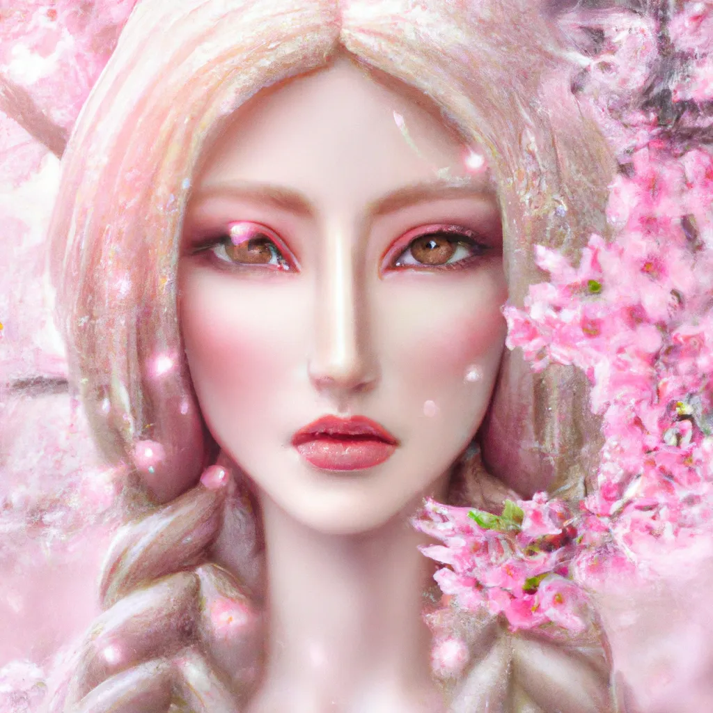 Prompt: hyper realistic, 8k, photo of a gorgeous nordic goddess in the style of stefan kostic, full body shot, sharp focus, 8 k high definition, insanely detailed, intricate, realistic rosy cheek skin tone, elegant, art by stanley lau and artgerm, Bokeh cherry blossoms background 